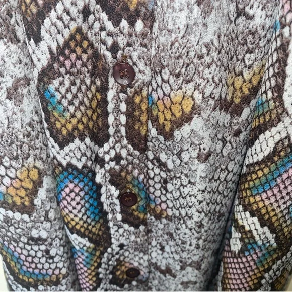 NWT Buddy Love XS Snakeskin Print Maxi Dress - Picture 8 of 8